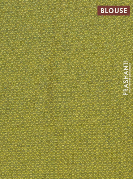 Chettinad cotton saree dual shade of pinkish green and green with plain body and rettapet thread woven border