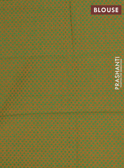 Chettinad cotton saree dual shade of pink and orange with plain body and rettapet thread woven border