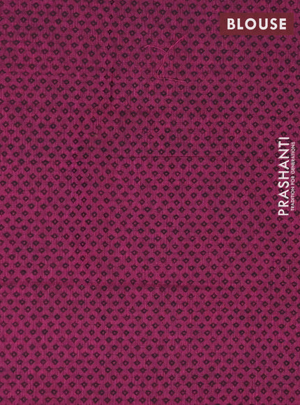 Chettinad cotton saree grey and magenta pink with thread woven buttas and thread woven border