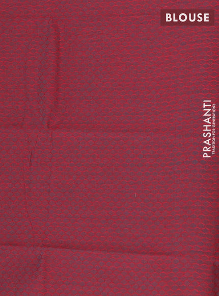 Chettinad cotton saree dark mustard and dual shade of maroon with plain body and ganga jamuna border