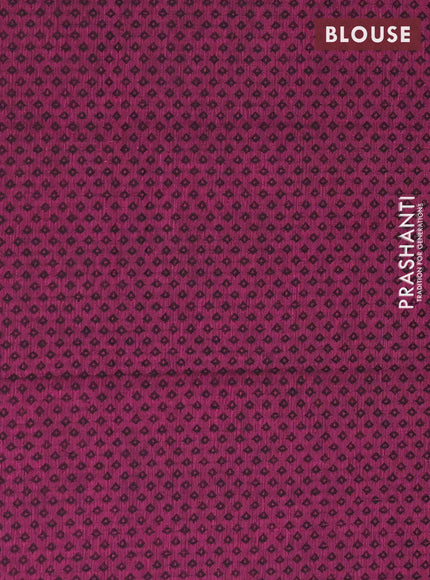 Chettinad cotton saree light green and dark magenta with thread woven buttas and thread woven border