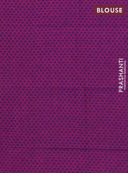 Chettinad cotton saree mustard yellow and purple with thread woven buttas and zari woven border