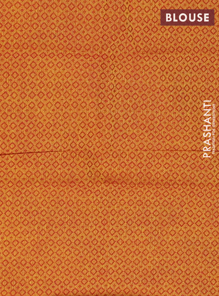 Chettinad cotton saree deep purple and mustard yellow with zari woven buttas and long rettapet zari woven border