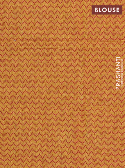 Chettinad cotton saree magenta pink and mustard yellow with thread woven buttas and ganga jamuna border