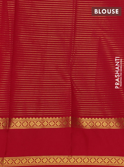 Semi kanchipuram silk saree pastel pink and red with allover zari checks & buttas and rettapet zari woven border