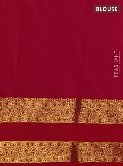 Semi kanchipuram silk saree peach pink and pink with zari woven buttas and rettapet zari woven border