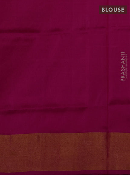 Pure uppada silk saree pink with allover silver & zari woven buttas and zari woven border