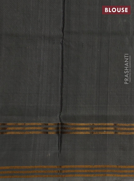 Pure uppada silk saree pastel purple and grey with allover zari weaves & buttas and rettapet zari woven border