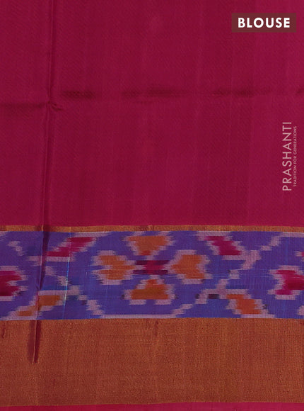 Pure uppada silk saree black and wine shade with allover silver & zari woven buttas and ikat woven zari border