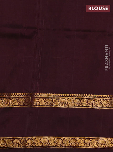 Pure uppada silk saree pastel wine and coffee brown with allover silver & zari woven buttas and rettapet zari woven border