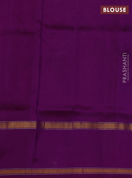 Pure uppada silk saree dual shade of rust shade and magenta pink with allover zari weaves & buttas and zari woven border