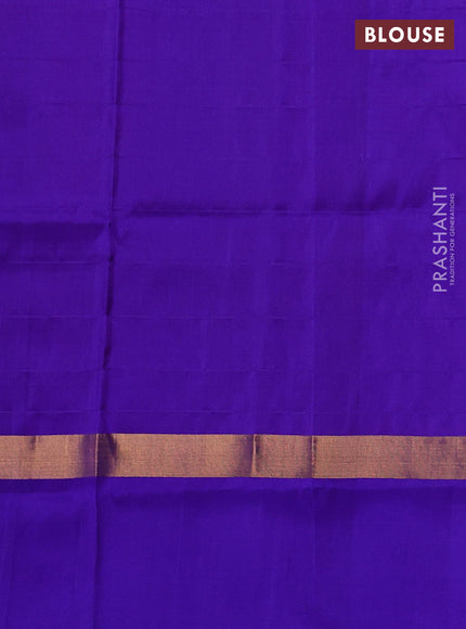 Pure uppada silk saree pink and purple with allover checks & zari woven buttas and zari woven butta border