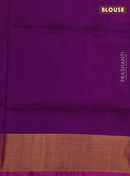 Pure uppada silk saree sandal and pink with allover silver & buttas and jamdhani weaving pallu