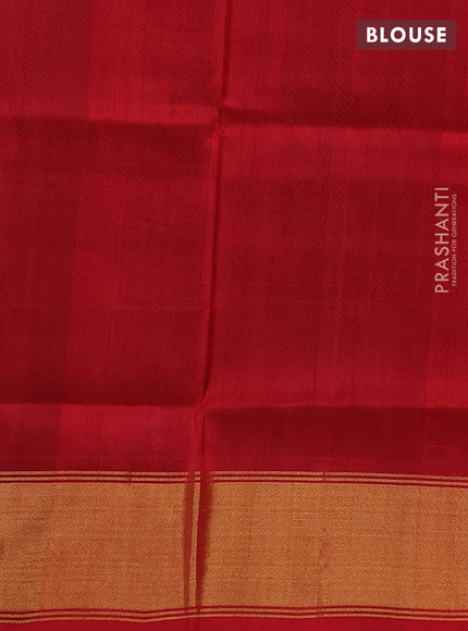 Pure uppada silk saree violet and red with allover silver & buttas and jamdhani weaving pallu