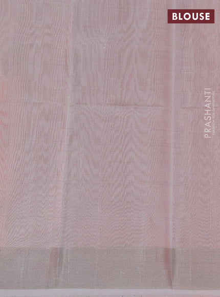 Pure uppada silk saree orange with allover zari woven buttas and zari woven border