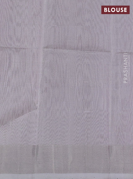Pure uppada silk saree purple and grey with allover coin buttas and zari woven border