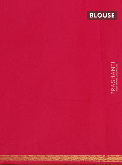 Semi maheswari cotton saree orange and pink with zari woven buttas and small zari woven border