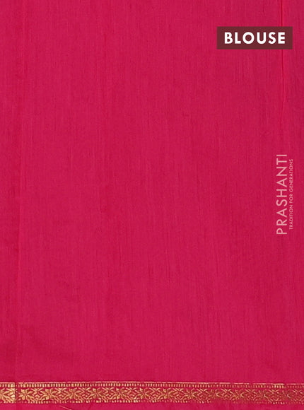 Semi maheswari cotton saree wine and pink with zari woven buttas and small zari woven border
