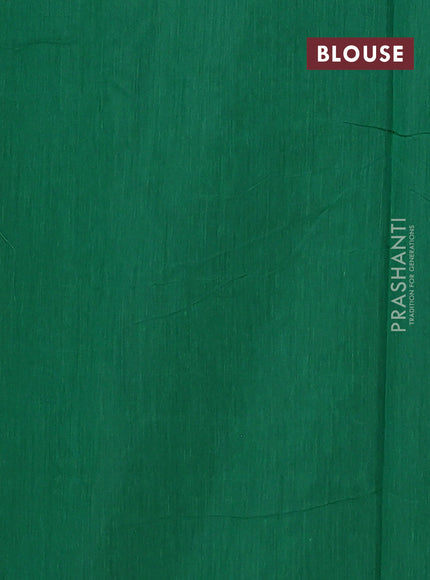 Semi maheswari cotton saree dual shade of pink and green with zari woven buttas and small zari woven border