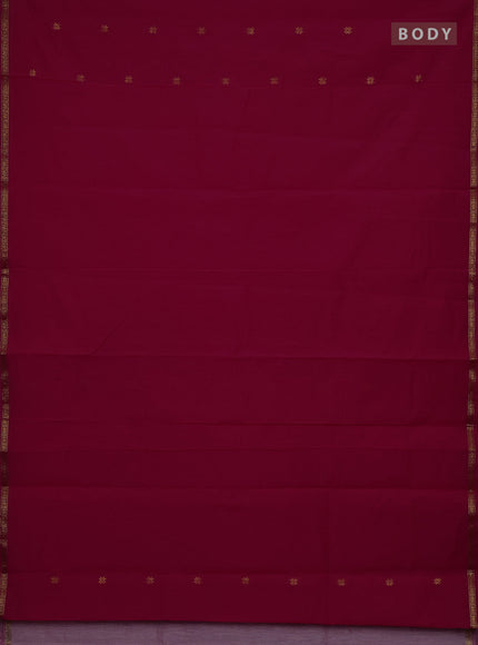 Semi maheswari cotton saree pink  and light pink with zari woven buttas and small zari woven border
