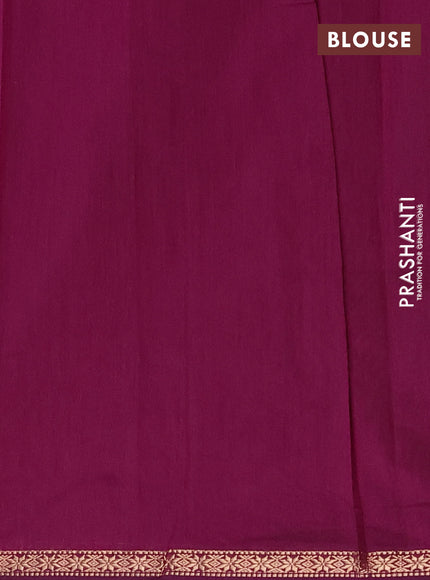 Semi maheswari cotton saree pastel green and purple with zari woven buttas and small zari woven border