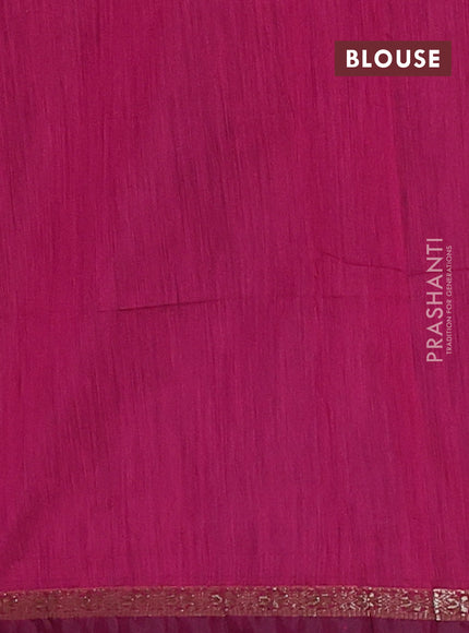Semi maheswari cotton saree blue and pink with zari woven buttas and small zari woven border