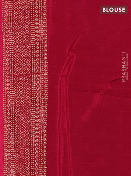 Banarasi semi chiffon saree violet and pink with allover thread & zari woven buttas and woven border
