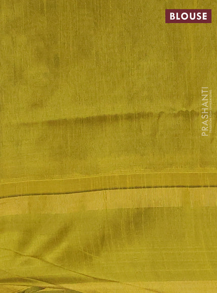 Semi dupion saree violet and lime green with allover zari weaves and rettapet zari woven border