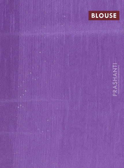 Semi dupion saree violet and lavender with allover sequin work in borderless style
