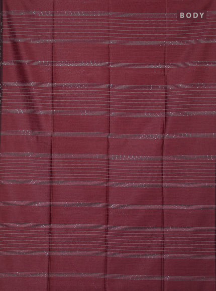Semi dupion saree peach and purple with allover sequin work in borderless style