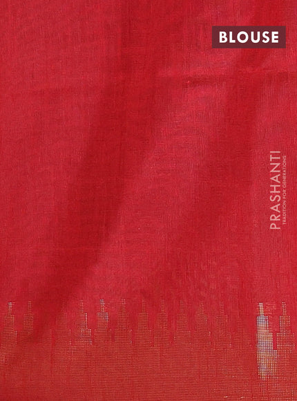 Semi dupion saree lime yellow and maroon with allover zari woven buttas and temple design zari woven border