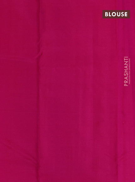 Pure kanchipuram silk saree pink with allover zari woven buttas in borderless style