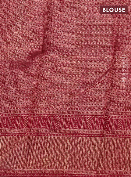Pure kanchipuram silk saree maroon with allover zari woven brovade weaves and rich zari woven border