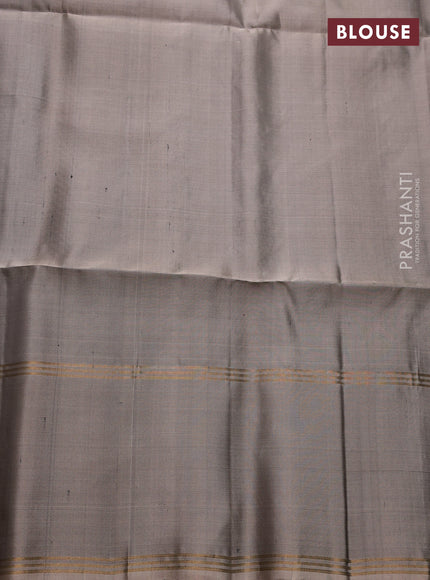 Pure soft silk saree deep maroon and chikku shade with zari woven buttas and rettapet zari woven border