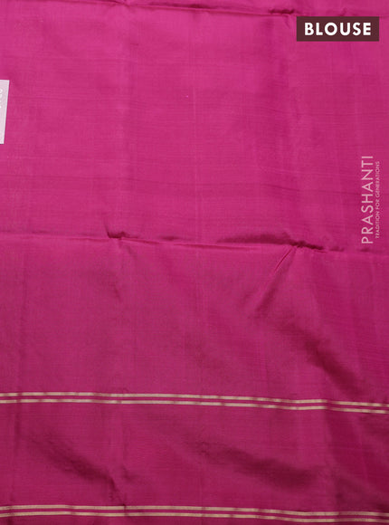 Pure soft silk saree wine shade with zari woven buttas and rettapet zari woven border
