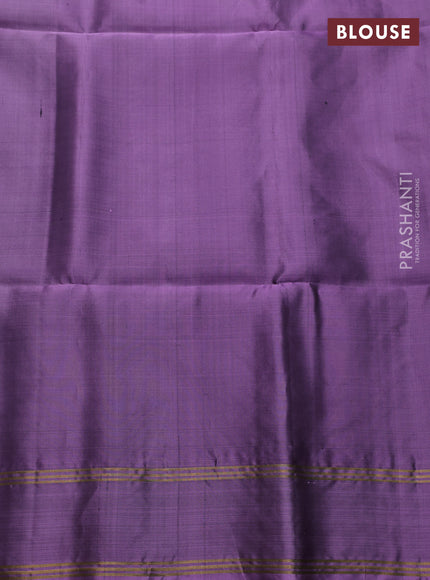 Pure soft silk saree violet and lavender with zari woven buttas and rettapet zari woven border