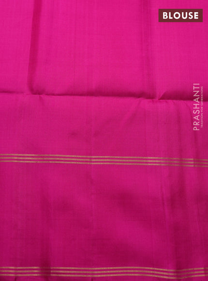 Pure soft silk saree pink with allover zari weaves  and rettapet zari woven border