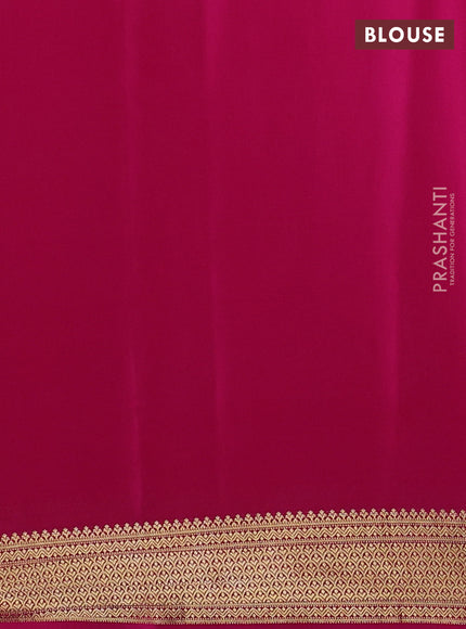 Pure mysore silk saree pink with allover zari woven buttas and zari woven border