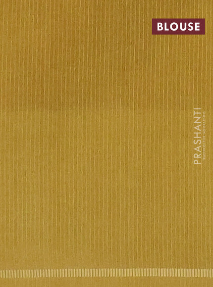 Semi tussar saree multi colour and mustard yellow with allover silver & zari weaves pattern and simple zari woven border