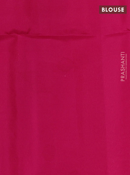 Kanchipuram soft silk saree peach pink and pink with allover zari woven buttas and long zari woven border