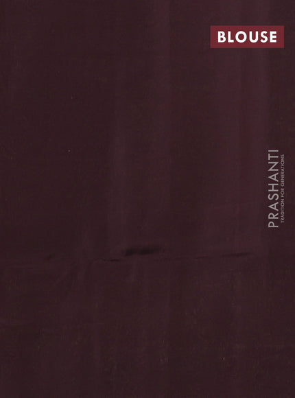 Kanchipuram soft silk saree dark beige and coffee brown with allover zari woven buttas and zari woven border