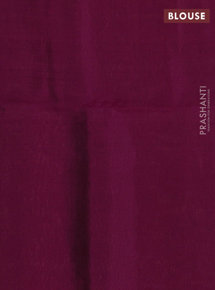 Kanchipuram soft silk saree peacock green and magenta pink with allover zari weaves & buttas and zari woven border