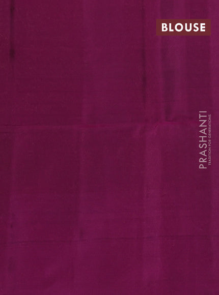 Kanchipuram soft silk saree rosy brown and magenta pink with allover zari woven buttas and zari woven border