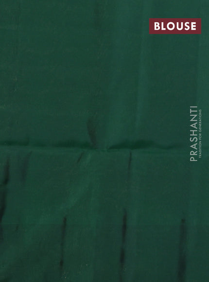 Kanchipuram soft silk saree maroon and green with allover zari woven buttas and zari woven border