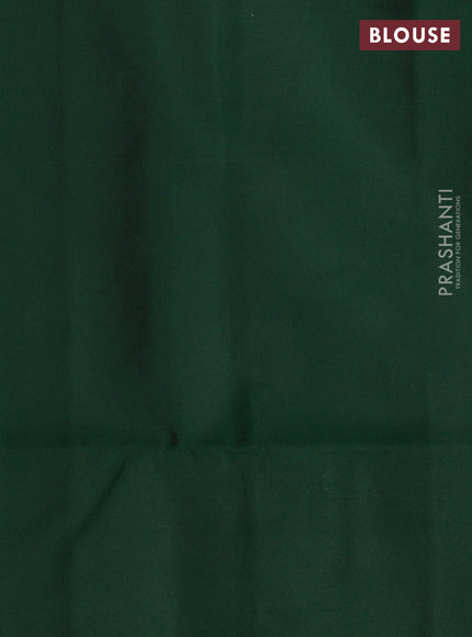 Kanchipuram soft silk saree rust shade and green with allover zari woven buttas and zari woven border