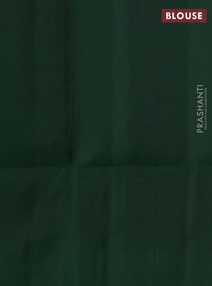 Kanchipuram soft silk saree coffee brown and green with allover zari woven buttas and zari woven border