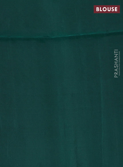 Kanchipuram soft silk saree magenta pink and peacock green with allover zari woven buttas and long zari woven border