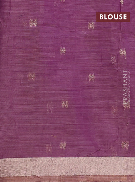 Jamdhani cotton saree lavender and purple with allover thread woven buttas and jamdhani pallu