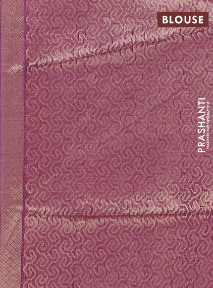 Jamdhani cotton saree lavender and purple with allover thread woven buttas and jamdhani pallu