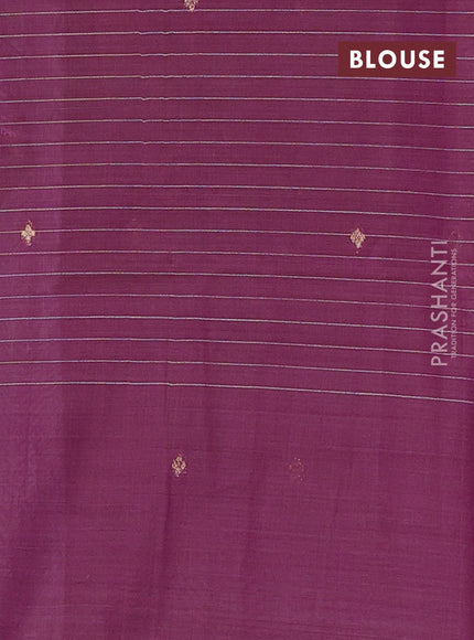 Jamdhani cotton saree lavender and purple with allover thread checked pattern and jamdhani pallu